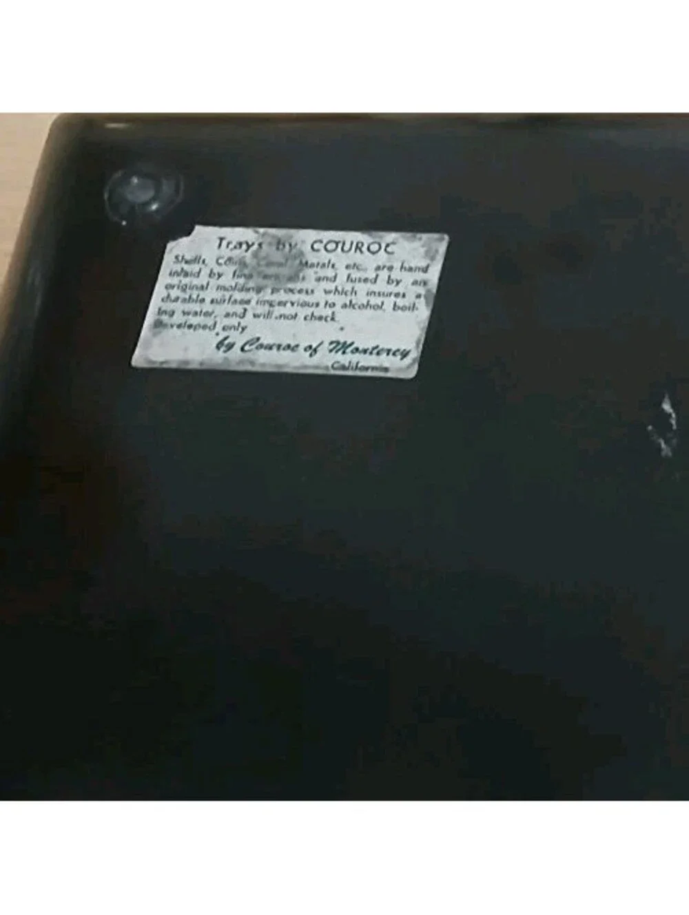 Large Couroc of Monterey Cello & Music Sheet Inlay tray - Approx 18